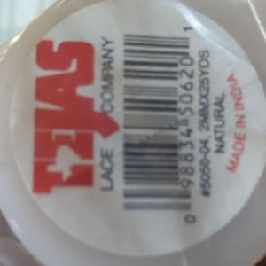 Tejas Lace Company, Leather Thread, 2mm x 25 yards, Natural, New in pack…